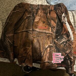 Eric Emanuel Brown Camo Mesh Skirt